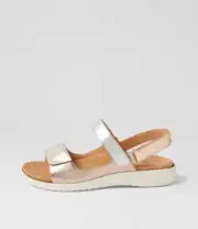 New Ziera Benji Xw Metallic Multi Leather Sandals Womens Shoes Casual
