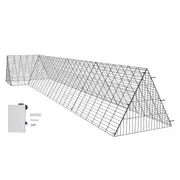 Chicken Tunnels, 400x100x61.5 cm(LxWxH) Chicken Tunnels for Yard, Portable Chicken Tunnels for Outside with Corner Frames, Chicken Coop Run, Suitable for Chickens, Ducks,