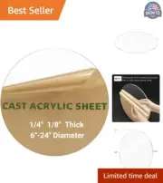 Crafters' Ideal Acrylic Circle Disk - Long-Lasting 19' Round Plexiglass Sheet