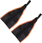 Mipcase 1Pair Hanging Ab Straps for Muscle Training Durable Nylon Pull Up Belts for Chin Up Bar Workouts for Home Gym and Fitness Enthusiasts Orange Black