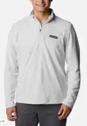 NWT Columbia Men's Lake Aloha™ Half Zip Fleece Pullover Nimbus Gray Medium