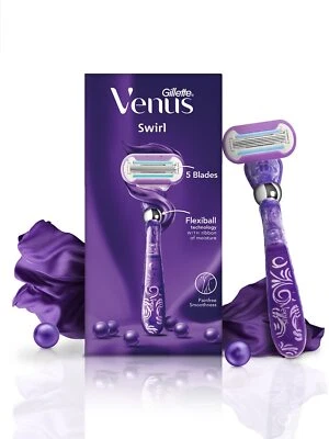 Gillette Venus Swirl | Hair Removal Razor | Razor for Women| Pivoting Flexi-ball