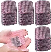 20Pcs Steel Wool Soap Pads Pre-Soaped Steel Wool Scrubber Effective Clean Soap Pads Non Scratch Metal Scouring for Cleaning Pots, Pans, Ovens Tough Kitchen Grease