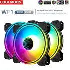 12cm Case Cooling Fan 4Pin PWM Silent Cooling Fan Aura Sync for Desktop Computer
