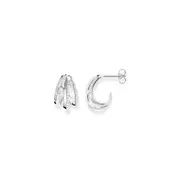 Buy Earrings wave with white stones by Thomas Sabo online - THOMAS SABO Australia