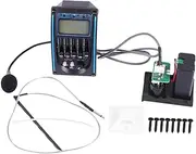 GOOHOCHY 1pc Guitar -5 Pickup Professional Sound Pickup Preamp Piezo Microphone Easy Fit Noise- Tuning