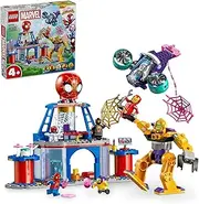 LEGO® Spidey Team Spidey Web Spinner Headquarters 10794 Super Hero Toy Set, Battle Vehicle Playset for Kids Aged 4 and Over and Fans of Disney+ Spidey and His Amazing Friends and Marvel