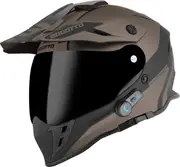 Bogotto H331 BT Tour EVO Bluetooth Enduro Helmet, black-brown, Size L for Women Black Brown