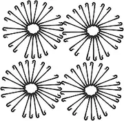 iplusmile 100pcs Garden Plant Support Clips for Climbing Plants Easy to Use and Securely Fix Vines for Grape Kiwi and Melon Growth for Garden Supplies