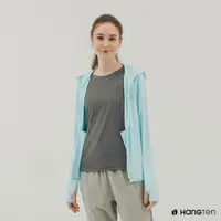 在飛比找momo購物網優惠-【Hang Ten】女裝-恆溫多功能-方格提織涼感防曬彈力連
