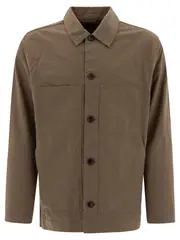 [Vince] Vince-Cotton And Linen Utility Jacket Giacche Verde-Uomo XL