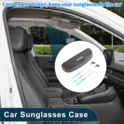Car Sunglasses Case for Audi Q3 13-21 Eyeglasses Holder Storage Box Dark Grey