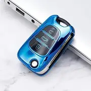 TPU Car Flip Key Case Cover Bag Shell Keychain for Hyundais I30 I40 IX25 IX35 HB20 Аccent Creta ELANTRAs Solariss Accessories