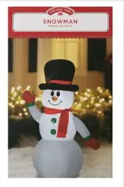 New Gemmy Airblown Inflatable Snowman 4 Ft Tall Christmas