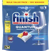 Finish Quantum Dishwashing Tablets Lemon Sparkle 100 Pack