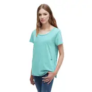 Replay Womens Basic Tee Shirts Organic Cotton Blue
