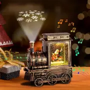 Christmas Snow Globes, Vintage Musical Christmas Snow Globe Lantern with Snowfla