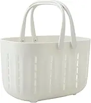 Amosfun Portable Organizer Storage Basket with Handles Shower Bins Organizer for Bathroom and kitchen 16 x 17 x 24 cm