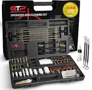 GuardTech Plus - Upgraded Universal Gun Cleaning Kit for All Guns, Rifle, 9mm, Pistol, Handgun, Shotgun, Airsoft, Solid Brass, Weapon Cleaning Kit - Firearm Cleaning Kit for Gun Maintenance