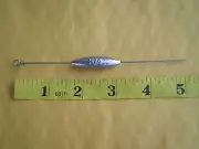 10 PCS. STRAIGHT DOWN BOTTOM BOUNCER SINKER, 3/4 OZ. W/S. STEEL WIRE .041 X 5"