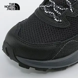 【The North Face 官方旗艦】北面兒童黑色防水透氣休閒徒步鞋｜5LXGKX7