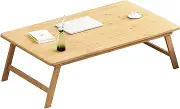 Foldable Laptop Desk,Bamboo Portable Laptop Bed TableSturdy Laptop Stand Tray Table Reading Desk Laptop Bed Table for Reading,Drawing,Writing,Working,Bamboo,Brown Fashionable