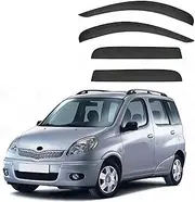 Compatible for Toyota Echo Verso XP20 1999-2006 Plastic Window Visor Vent Shades Sun Rain Deflector Guard