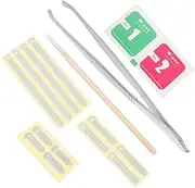 POPETPOP 1Set Phone Speaker Protector Net Sticker Adhesive Dustproof Stickers with Installation Tool for All Phones Dust and Splash Protection Easy to Install