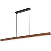 Telbix Lighting Truso 3CCT LED Pendant Light - Black/Walnut