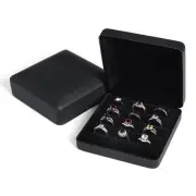 Small Ring Organizer Box, Portable Jewelry Rings Display Collector Case, Jewe...