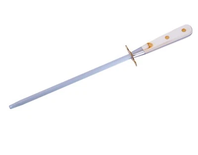Thiers Issard Sabatier 10" Honing Steel with White Micarta Handle