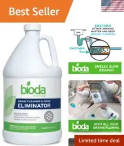 Enzyme Drain Cleaner Liquid 32oz Odor Eliminator Septic Safe Prevents Clogs