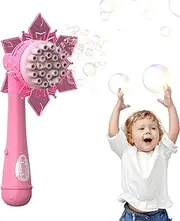 Bubble Machine for Kids,Cartoon Bubble Maker Toy with Fan | Removable Handheld Wand, Battery Powered Cooling Blower, Portable Blasting Game for Boys, Girls, Birthday, Party, Outdoor