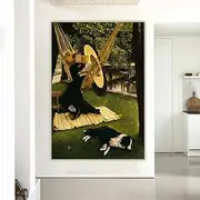 Paint by Numbers for Adults James Tissot《The Hammock, 1879》 Adults Paint Kits Canvas Gifts Arts Crafts for Home Decor