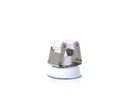 Seamless Suction Cup Stainless Steel Mop Rack Broom Nail-Free Door Rear Hook - White