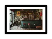 Vintage Kitchen Framed Print Print