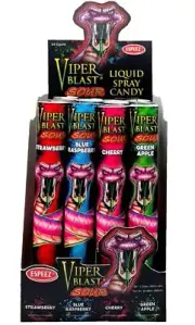 Viper Blast Sour Liquid Spray Candy - 24 Ct.
