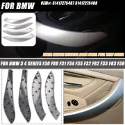 Silver Car L/R Door Handle Inside Panel Trim For BMW 3 4 Series 3'F30 F80 M3 F31