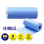 50Pcs Xtra Kleen® Washcloth Rolls All Purpose Reusable Non Abrasive 20 x 20cm AU