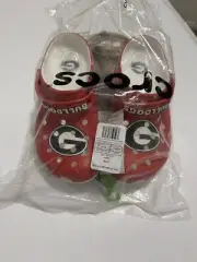 Crocs University Of Georgia Bulldogs Clogs Men’s Size 6 Red White NEW (c92)