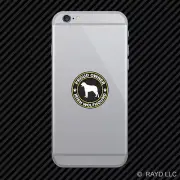 Proud Owner Irish Wolfhound Cell Phone Sticker Mobile Die Cut