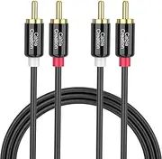 CableCreation 2RCA Cable 10 ft 2RCA Male to 2RCA Male Stereo Audio Cable Gold-Plated for Home Theater HDTV Gaming Consoles Hi-Fi Systems3m