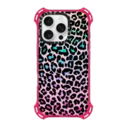 iPhone 16 Pro Bounce Case MagSafe Compatible Wild Colorful Leopard Transparent
