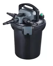 1500 Gallon Pressurized Bio Pond Filter 4 Fish Pond Waterfall Fountain w/ 13w UV