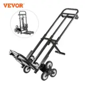 330lbs 460lbs Stair Climbing Cart Folding Trolley Heavy Duty Adjustable Handle
