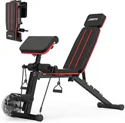 JOROTO Weight Bench Adjustable, Foldable Workout Bench Press, 350KG Load Strength Training Benches for Home Gym Full Body Workout, Roman Chair