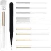 20Pcs 3D Printer Nozzle Cleaning Needles,3D Printer Nozzle Cleaning Kit.3D Printer Cleaning Needles for 3D Printer Accessories（0.2/0.25/0.35/0.4/0.5/0.6/0.8/1.0mm） and Tweezers