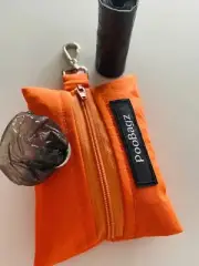 Dog Poo Bag Holder - Handmade - Orange