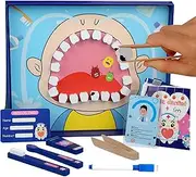 Rukjmqi Toddler Dentist Play Set, Simulation Dentist Play Set, Interactive Parent-Child Games, Preschool Doctor Cosplay Props for Home School