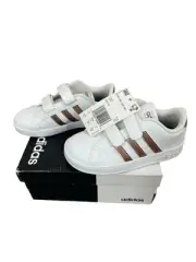 Adidas Baseline CMF INF White/Copper Girl's Toddler Sneaker - Size 10K NB DB2755